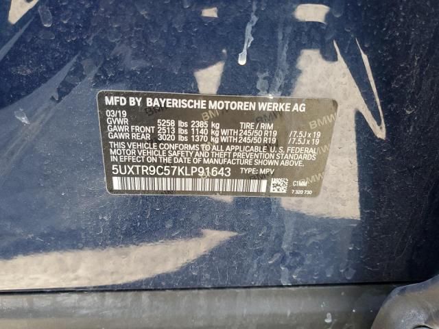 5UXTR9C57KLP91643 BMW X3 Xdrive30i