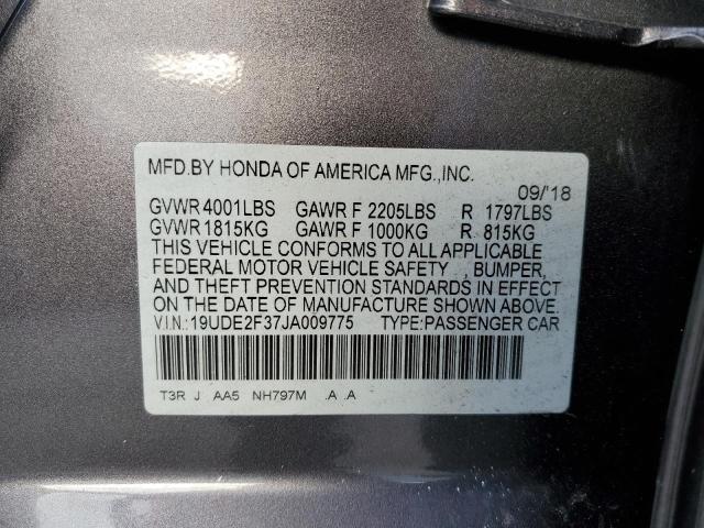 19UDE2F37JA009775 Acura Ilx Base Watch Plus