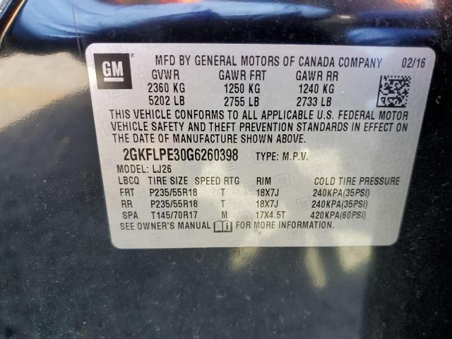 2GKFLPE30G6260398 GMC Terrain Slt