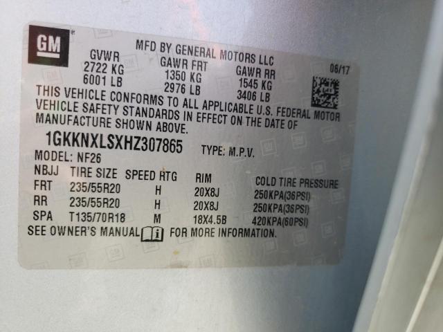 1GKKNXLSXHZ307865 GMC Acadia Denali