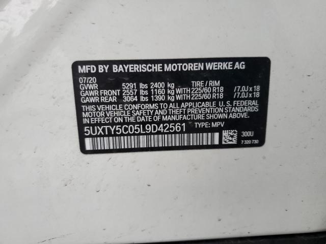 5UXTY5C05L9D42561 BMW X3 Xdrive30i