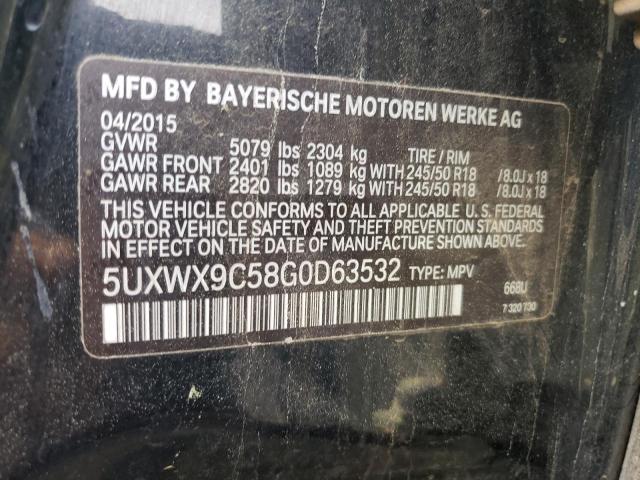 5UXWX9C58G0D63532 BMW X3 Xdrive28i