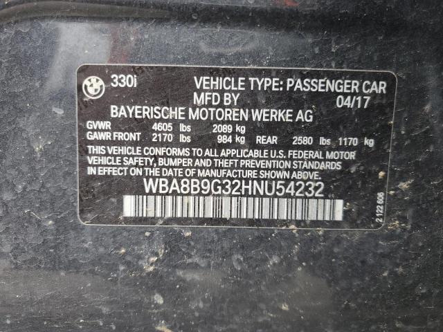 WBA8B9G32HNU54232 BMW 330 I