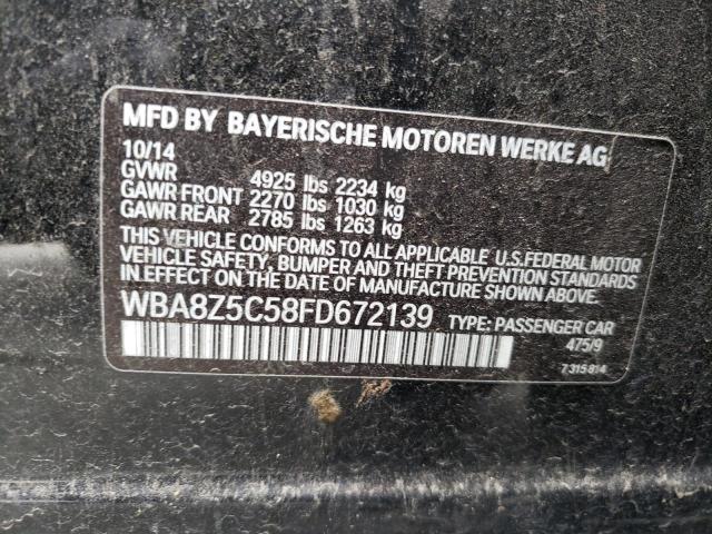 WBA8Z5C58FD672139 BMW 328 Xigt Sulev