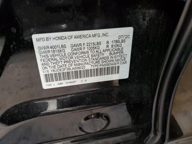 19UDE2F39LA009022 Acura ILX