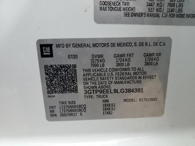 3GTP9EEL9LG384381 GMC Sierra K1500 At4