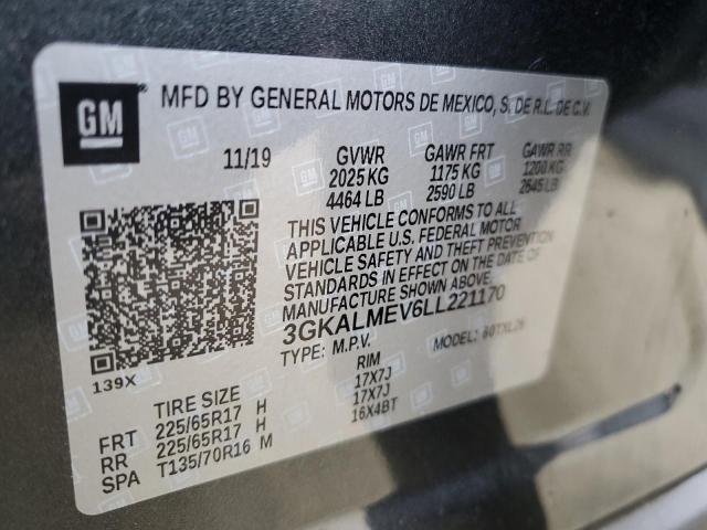 3GKALMEV6LL221170 GMC Terrain Sle