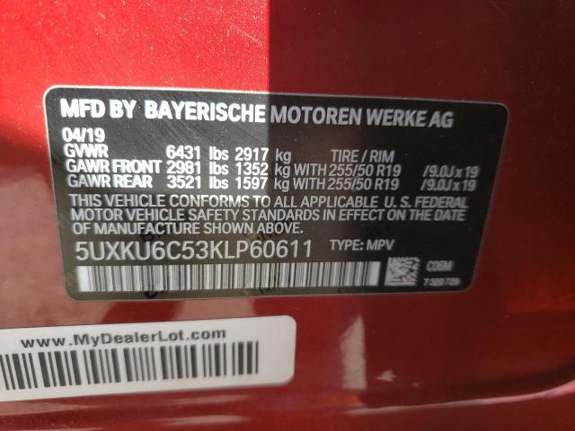 5UXKU6C53KLP60611 BMW X6 Xdrive50i