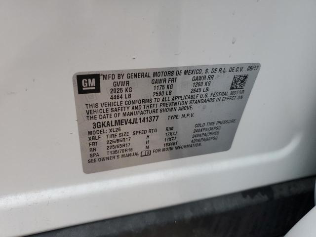 3GKALMEV4JL141377 GMC Terrain Sle