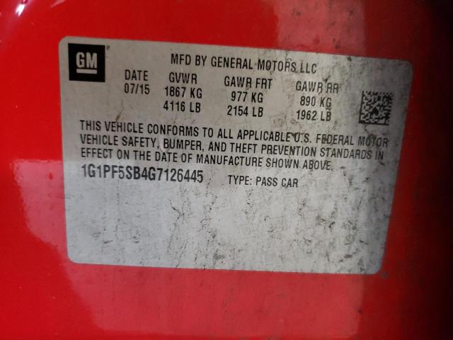 1G1PF5SB4G7126445 Chevrolet Cruze Limited Lt