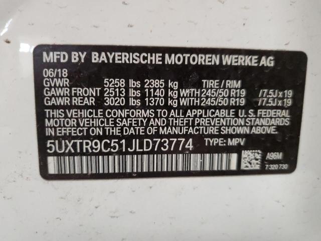 5UXTR9C51JLD73774 BMW X3 Xdrive30i