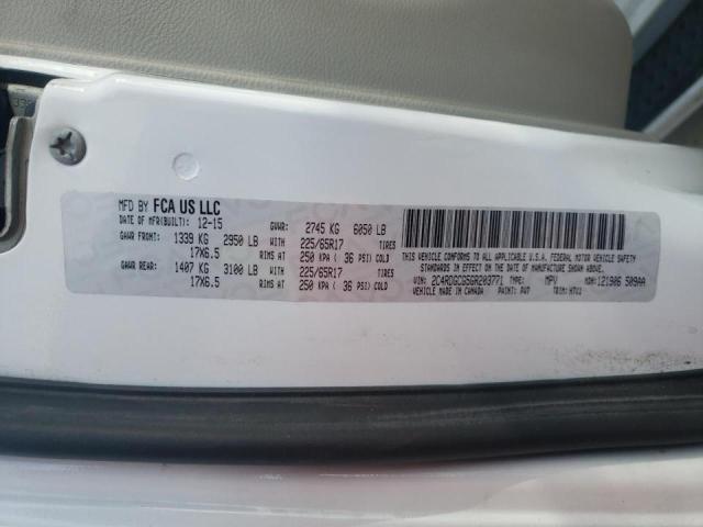 2C4RDGCG5GR203771 Dodge Grand Caravan Sxt