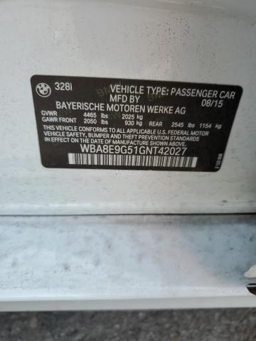 WBA8E9G51GNT42027 BMW 328 I Sulev