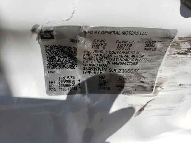 1GKKNPLS2LZ108043 GMC Acadia Denali