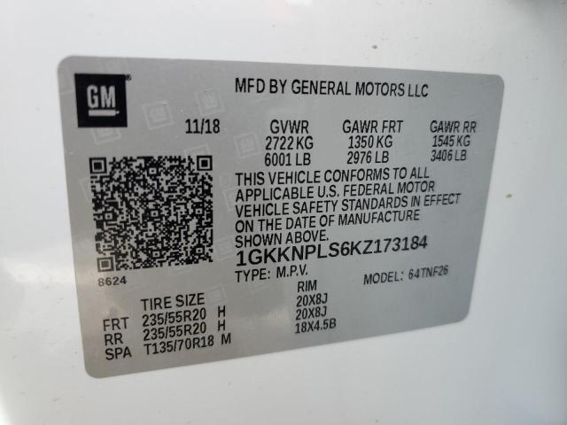 1GKKNPLS6KZ173184 GMC Acadia Denali