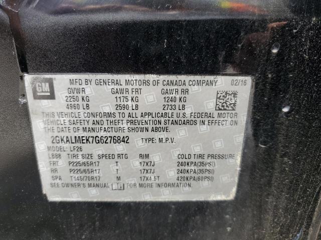 2GKALMEK7G6276842 GMC Terrain Sle