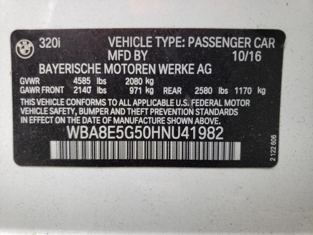 WBA8E5G50HNU41982 BMW 320 XI