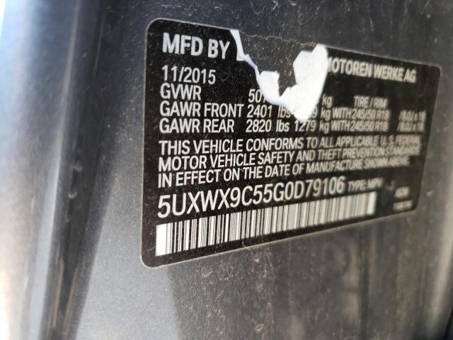 5UXWX9C55G0D79106 BMW X3 Xdrive28i