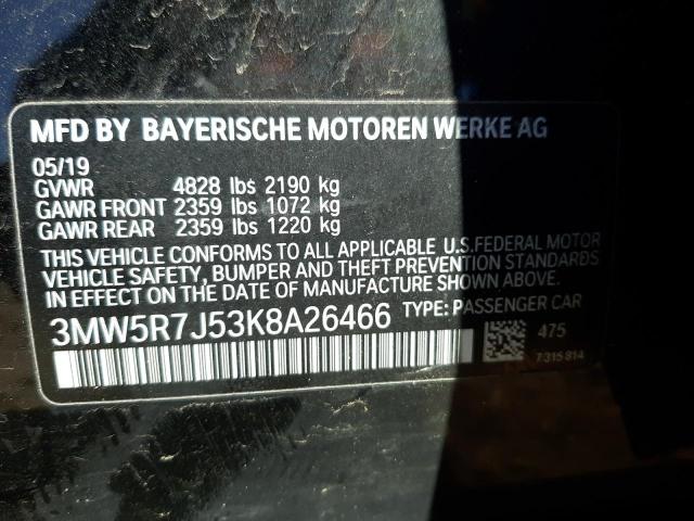 3MW5R7J53K8A26466 BMW 330XI