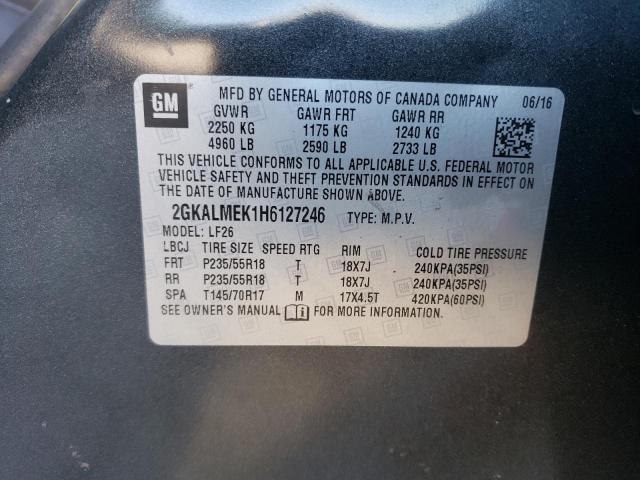 2GKALMEK1H6127246 GMC Terrain Sle