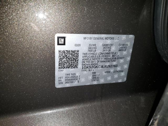 1GKS2GKC8LR292763 GMC Yukon Xl K1500 Slt
