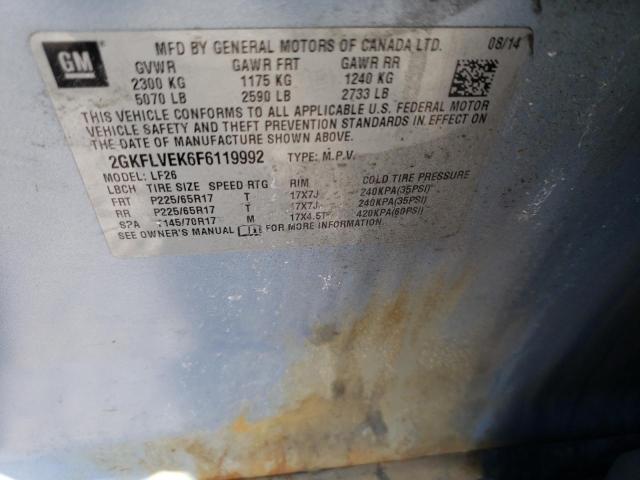 2GKFLVEK6F6119992 GMC Terrain Sle