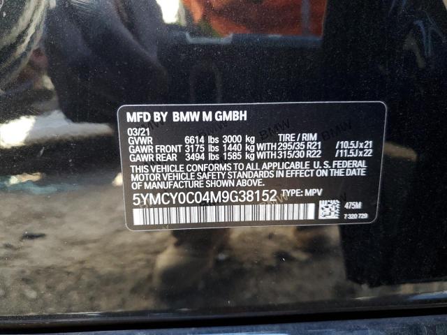 5YMCY0C04M9G38152 BMW X6 M