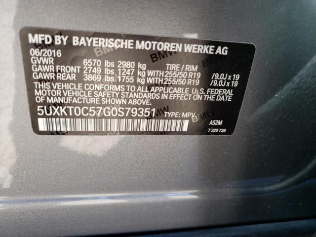 5UXKT0C57G0S79351 BMW X5 Xdr40e