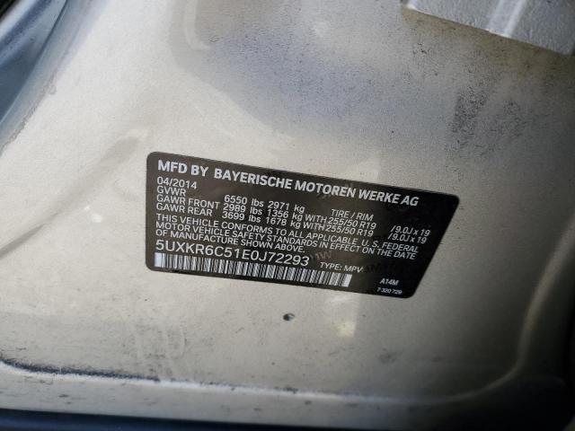 5UXKR6C51E0J72293 BMW X5 Xdrive50i