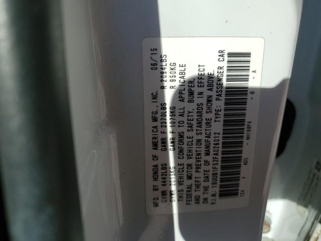 19UUB1F52FA026012 Acura TLX TECH