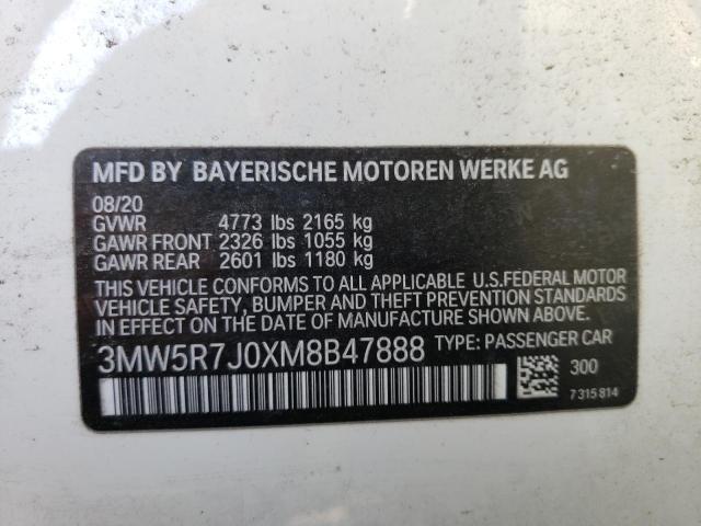 3MW5R7J0XM8B47888 BMW 330XI