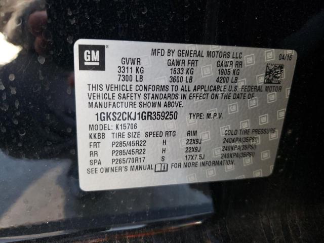 1GKS2CKJ1GR359250 GMC YUKON DENALI