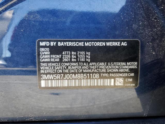 3MW5R7J00M8B51108 BMW 330XI