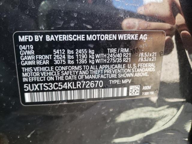 5UXTS3C54KLR72670 BMW X3 Xdrivem40i