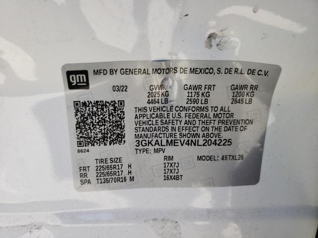 3GKALMEV4NL204225 GMC Terrain Sle