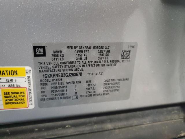 1GKKRNED3GJ263678 GMC ACADIA SLE