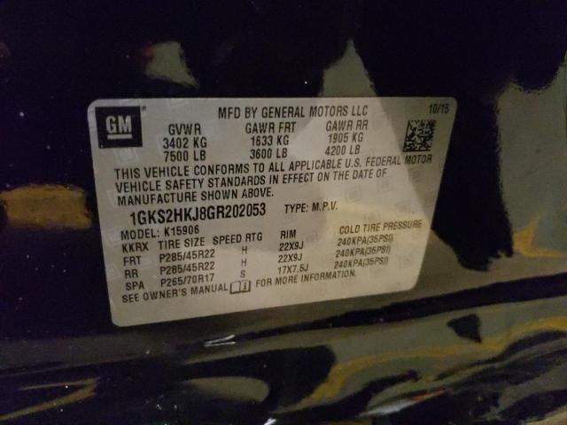 1GKS2HKJ8GR202053 GMC YUKON XL DENALI