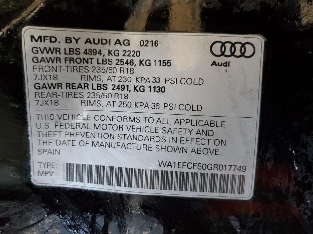 WA1EFCFS0GR017749 Audi Q3 Premium Plus