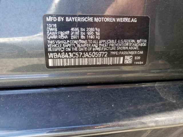 WBA8A3C57JA505972 BMW 320 XI