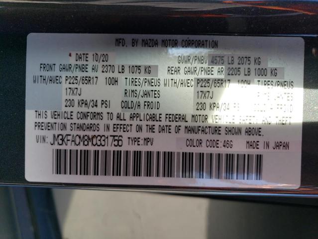 JM3KFACM8M0331756 Mazda Cx-5 Touring