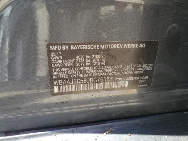 WBA4J1C58JBG76567 BMW 430i Gran Coupe