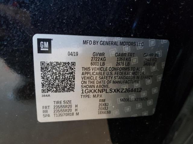 1GKKNPLSXKZ264412 GMC Acadia Denali