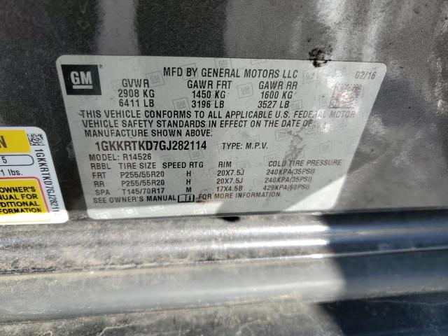 1GKKRTKD7GJ282114 GMC Acadia Denali