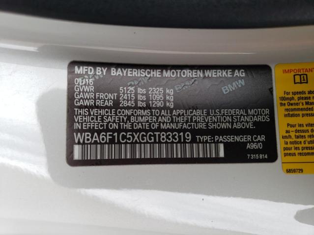 WBA6F1C5XGGT83319 BMW 640 I