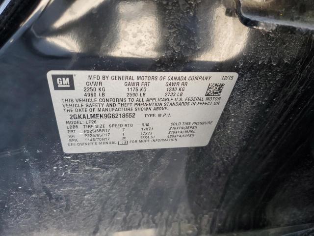 2GKALMEK9G6218652 GMC Terrain Sle