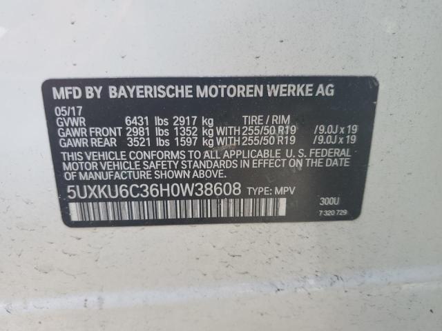 5UXKU6C36H0W38608 BMW X6 Xdrive50i