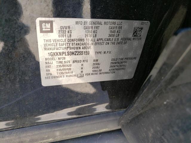 1GKKNPLS0HZ255159 GMC Acadia Denali