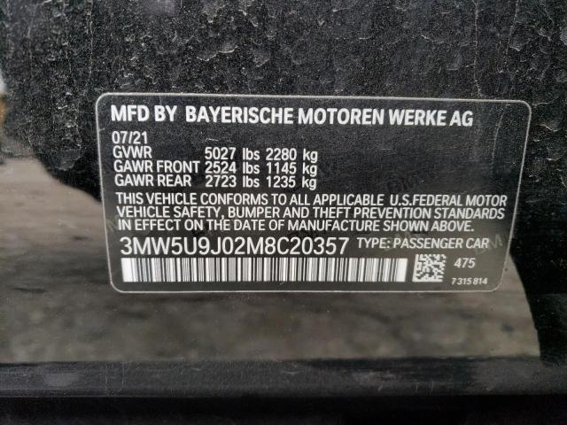 3MW5U9J02M8C20357 BMW M340XI