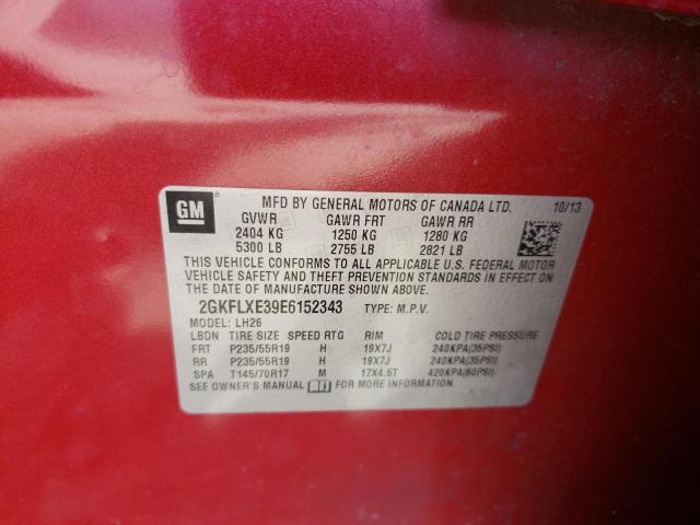 2GKFLXE39E6152343 GMC Terrain Slt
