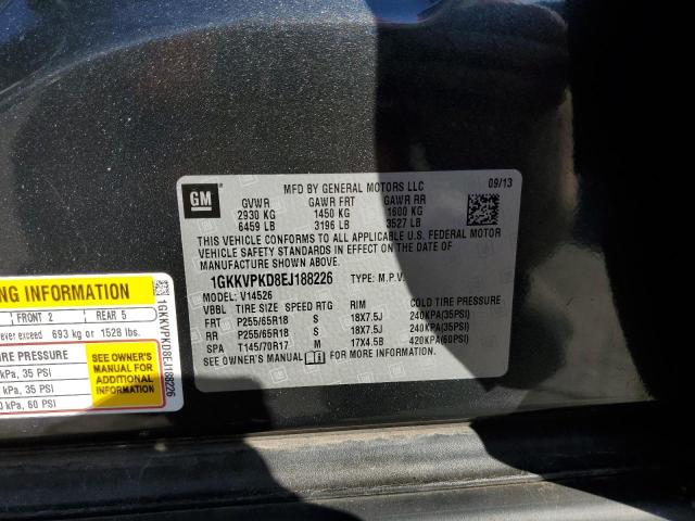 1GKKVPKD8EJ188226 GMC ACADIA SLE
